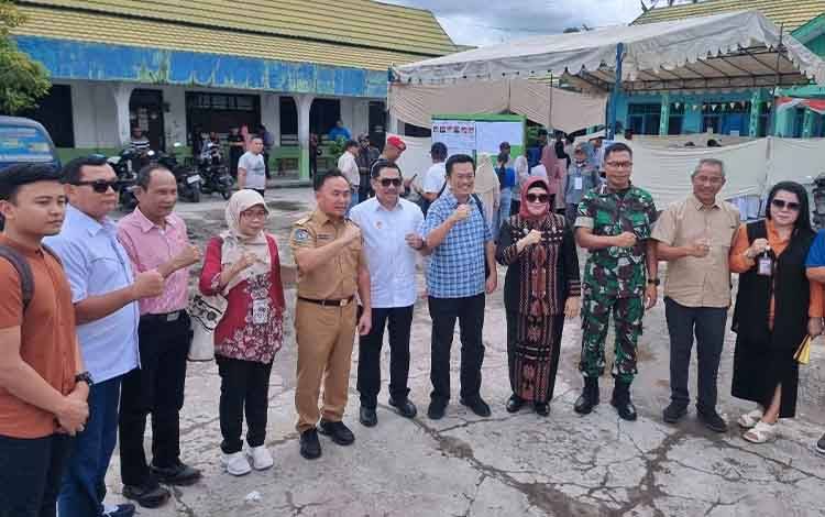 Gubernur Kalteng Tinjau Sejumlah TPS Pastikan Pemilu Berjalan Kondusif
