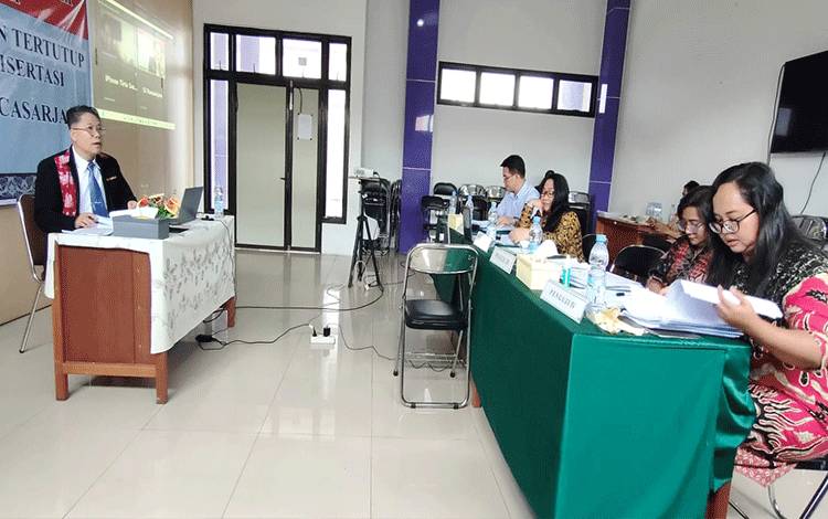 Pascasarjana IAKN Palangka Raya Kembali Selenggarakan Ujian Mahasiswa Prodi Doktor PAK