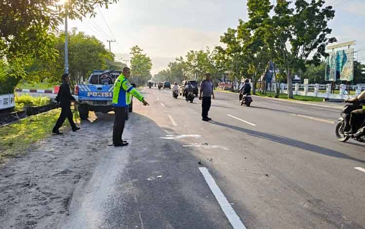 Kecelakaan Maut di Jalan Tjilik Riwut, Pengendara Sepeda Motor Meninggal Dunia