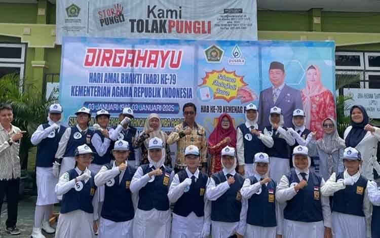 Lomba Ketangkasan Baris Berbaris Sambut HAB ke-79 di Kapuas