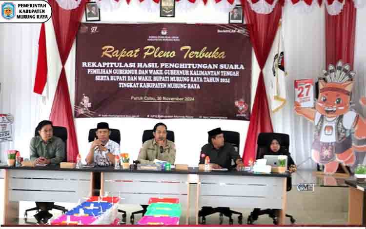 Tingkat Partisipasi Pemilih Pilkada Murung Raya 73 Persen