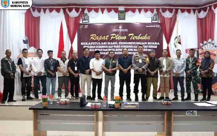 Willy M Yoseph-Habib Said Ismail Raih Suara Terbanyak dalam Rapat Pleno KPU Murung Raya