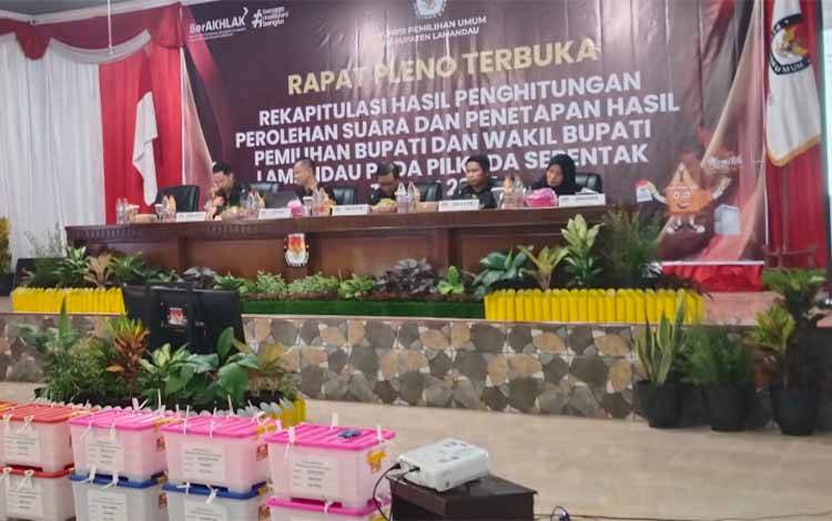 Rekapitulasi KPU Lamandau, Paslon Rizky-Hamid Unggul
