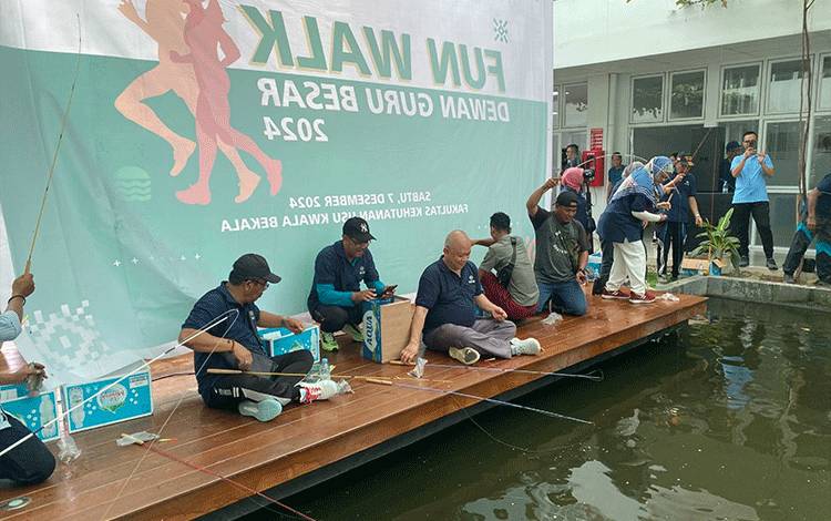 Lomba Memancing Meriahkan Acara Fun Walk Dewan Guru Besar USU