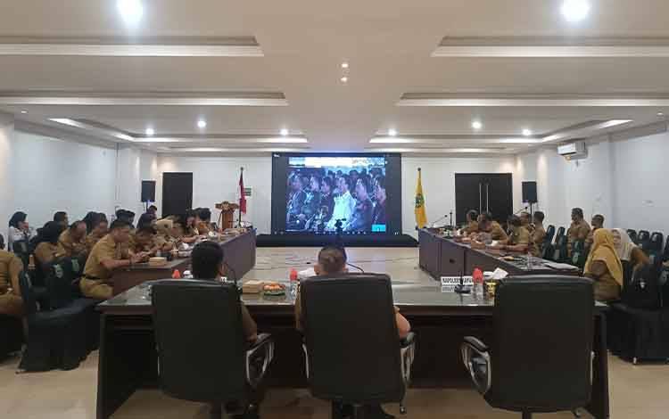 Pemkab Kapuas Ikuti Puncak Peringatan Hakordia 2024 Secara Virtual