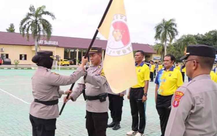 Polres Pulang Pisau Kukuhkan Pengurus Komite Olahraga Polri