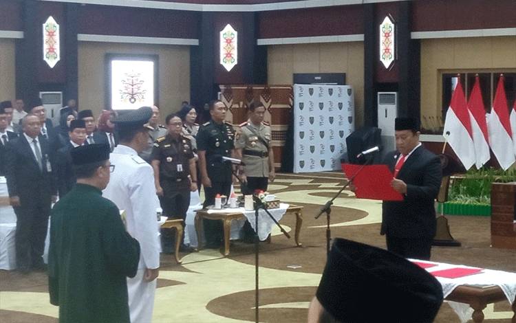 Akhmad Husain Resmi Jabat Pj Wali Kota Palangka Raya