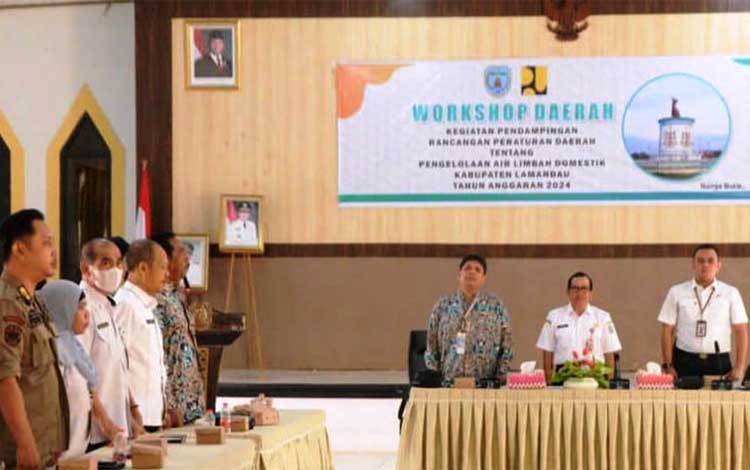 Pemkab Lamandau Gelar Workshop Pendampingan Raperda Pengolahan Air Limbah Domestik