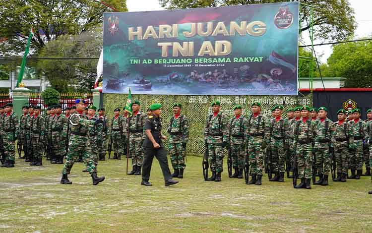 Korem 102 Panju Panjung Gelar Apel Peringati Hari Juang TNI AD