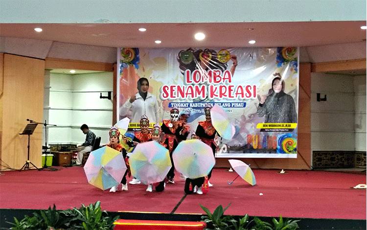 PERWOSI Pulang Pisau Gelar Lomba Senam Kreasi