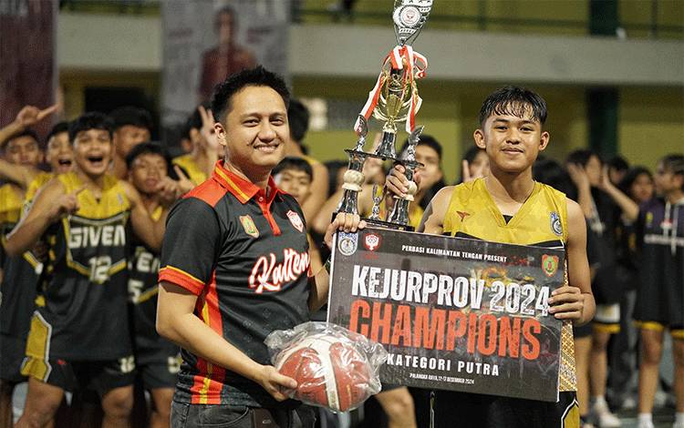 Tim Putra Perbasi Barito Timur Raih Juara I Kejurprov Basket Kalteng
