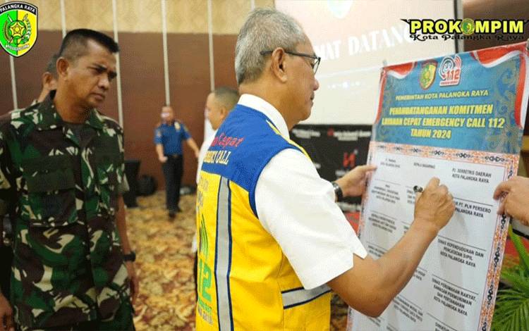 Pemko Palangka Raya Gandeng Berbagai Instansi Perkuat Layanan Darurat 112