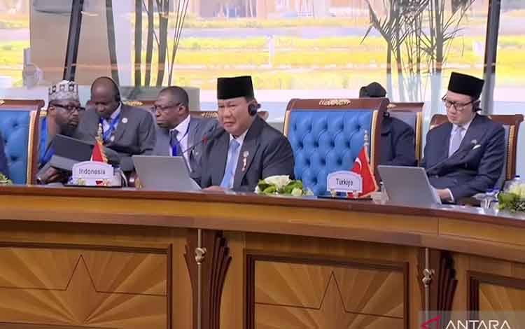 Prabowo Ajak Negara D-8 Dorong Perekonomian Demi Dukung Palestina