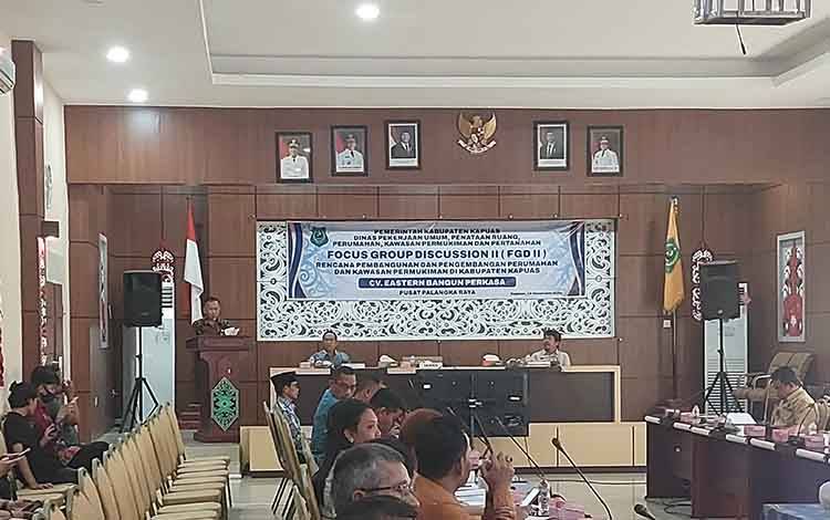 Dinas PUPRPKPP Kapuas Gelar FGD II Bahas Rencana Pembangunan Perumahan dan Kawasan Permukiman