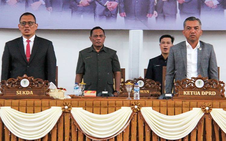 Pj Sekda Seruyan Hadiri Rapat Paripurna DPRD Kabupaten Seruyan