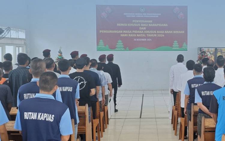 28 Warga Binaan Rutan Kapuas Terima Remisi Khusus Natal