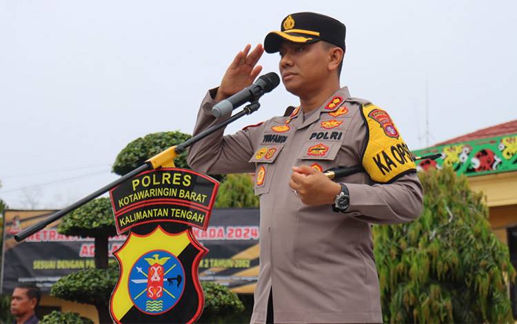 Jelang Tahun Baru, Kapolres Kobar Tekankan Kewaspadaan pada Personelnya