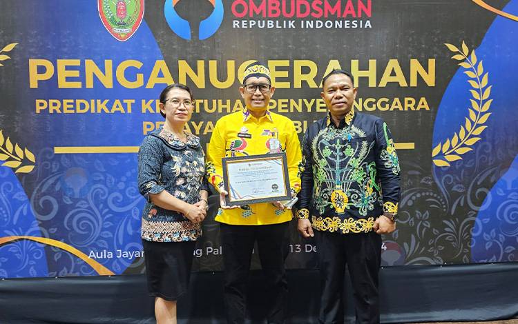 Dua Puskesmas di Palangka Raya Raih Penghargaan Tertinggi dari Ombudsman