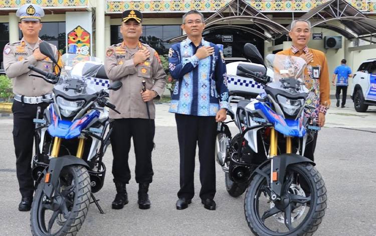 Satlantas Polresta Palangka Raya Terima Bantuan Armada, Tingkatkan Kamseltibcar Lantas