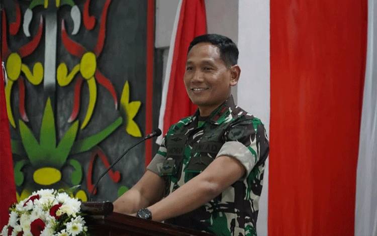 Danrem 102/Pjg Ajak Prajurit Jaga Kesehatan dan Dukung Program Ketahanan Pangan Kalteng