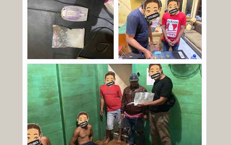 Polres Katingan Amankan Empat Orang Diduga Pengedar Sabu