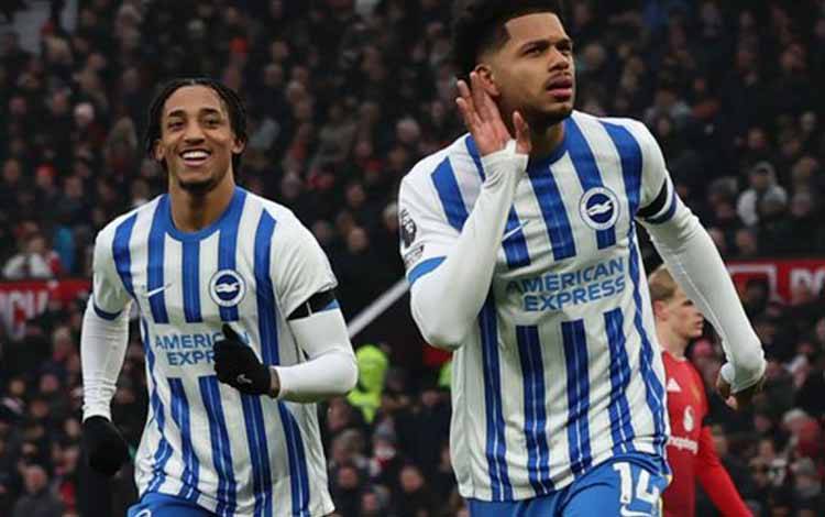 Manchester United Dipermalukan Brighton 1-3 di Old Trafford
