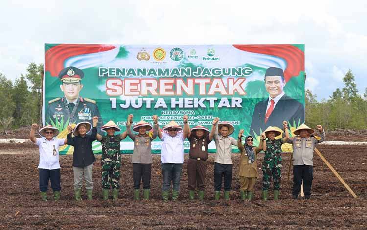 DPRD Kalteng Dukung Penuh Penanaman Jagung Massal Polri, Harapkan Penuhi Kebutuhan Pangan