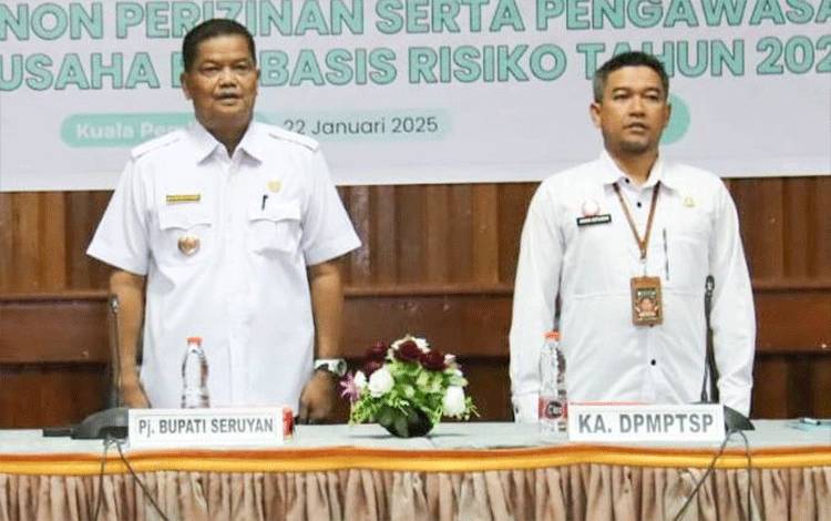 Pj Bupati Seruyan Buka Rakor Perizinan dan Pengawasan Berbasis Risiko