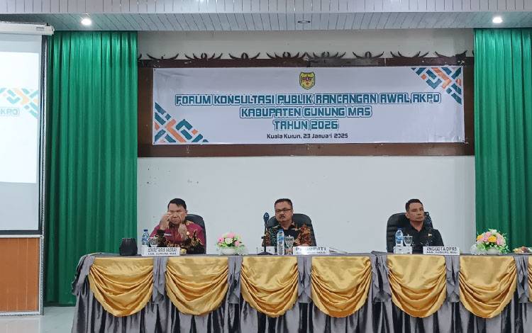 DPRD Gunung Mas Sambut Baik Konsultasi Publik Rancangan Awal RKPD 2026