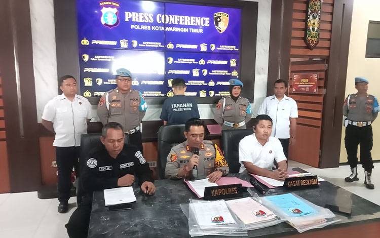 Polres Kotim Tetapkan Mantan Kades Bamadu Jadi Tersangka Korupsi Dana Desa, Pelaku Ditahan