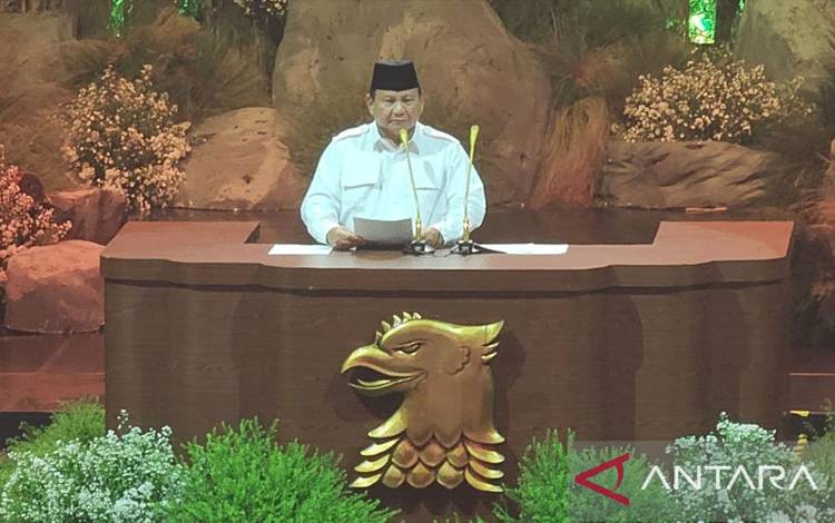 Prabowo Ucap Terima Kasih ke Jokowi saat HUT Ke-17 Gerindra