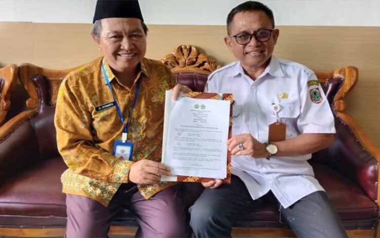 MTsN 2 Kapuas Teken MoU Dengan SMKN 2 Marabahan Terkait Penerimaan Peserta Didik Baru