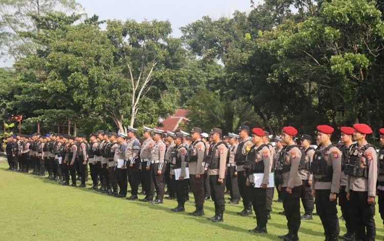 Jelang Putusan MK, 120 Personel BKO Polda Kalteng Digeser ke Lamandau