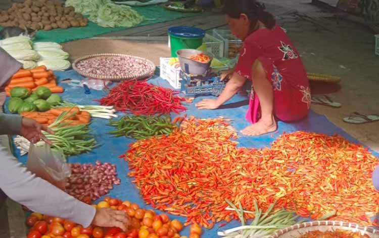 Sejumlah Harga Barang Pokok di Pasar Tradisional Kobar Masih Stabil Jelang Ramadan