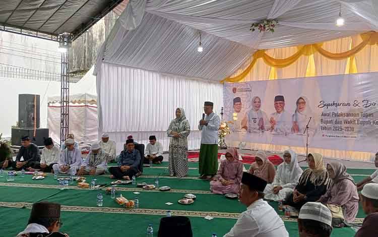 Awal Menjabat sebagai Bupati dan Wakil Bupati Kobar, Nurhidayah-Suyanto Gelar Doa dan Syukuran