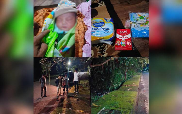 Bayi Laki-Laki Ditemukan Warga Tergeletak di Trotoar Jalan A Yani Kapuas