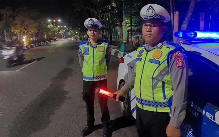 Antisipasi Balapan Liar, Satlantas Polres Kapuas Patroli Malam