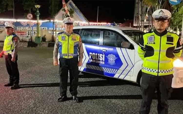 Satlantas Polres Kapuas Juga Lakukan Patroli Subuh Antisipasi Balap Liar