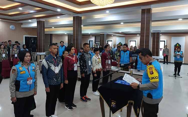 Polda Kalteng Gelar Sumpah dan Pakta Integritas Penerimaan Anggota Polri 2025