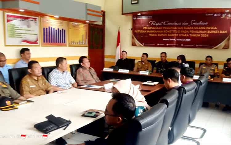 KPU Barito Utara Gelar Rapat Tindak Lanjut Putusan MK terkait PSU di Dua TPS