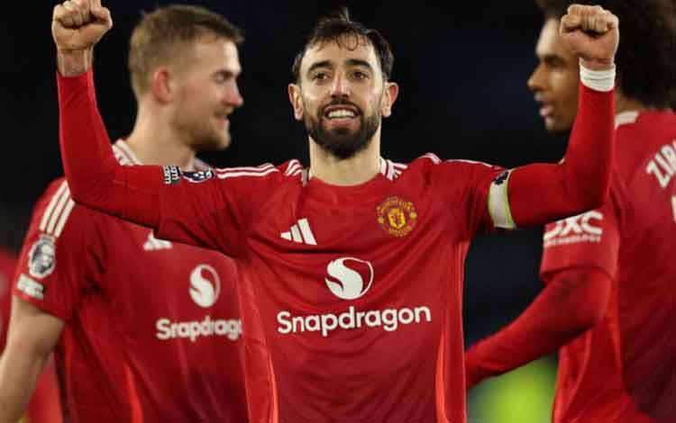 Peringkat MU di Liga Naik Seusai Hajar Leicester City 3-0