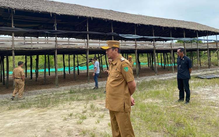 Bupati Sukamara Tinjau Kandang Ayam di Pantau Lunci