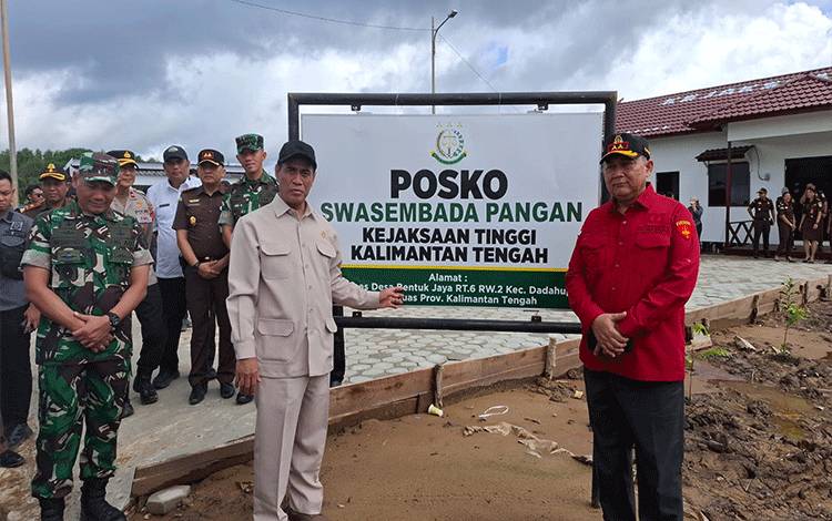 Mentan Amran: Posko Kejati Kalteng Dorong Swasembada Pangan Lebih Cepat