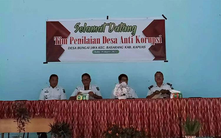 Desa Bungai Jaya Jalani Observasi Pelaksanaan Percontohan Desa Anti Korupsi