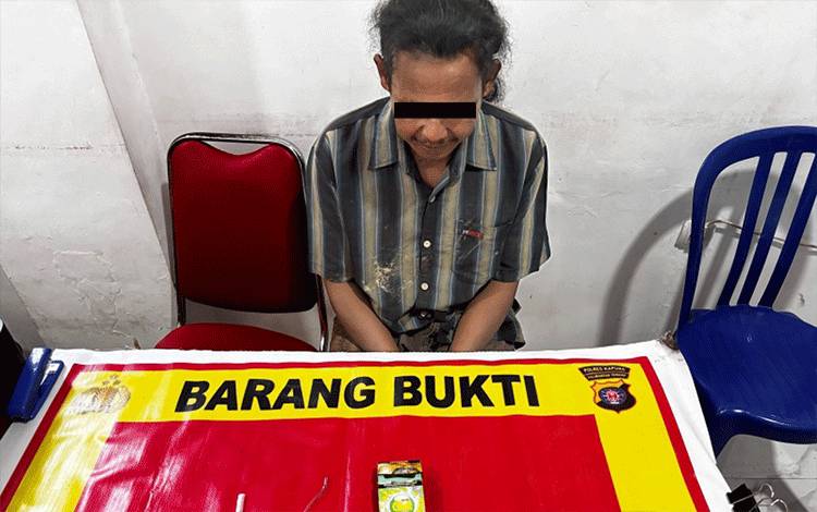 Pria 50 Tahun di Kapuas Ditangkap Polisi Karena Sabu