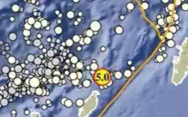 BMKG : Gempa dengan Magnitude 5,0 Guncang Maluku Jumat Dini Hari
