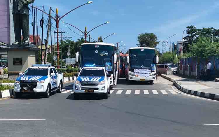 Polda Kerahkan 8 Personel Patwal untuk Pengamanan Mudik Gratis Pemprov Kalteng