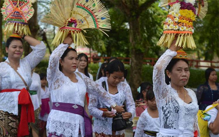 Perayaan Hari Raya Nyepi di Palangka Raya Berlansung Khidmat