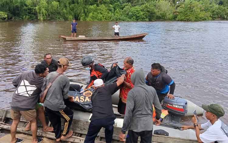 Jasad Korban Disambar Buaya di Pulau Hanaut Kotim Akhirnya Ditemukan