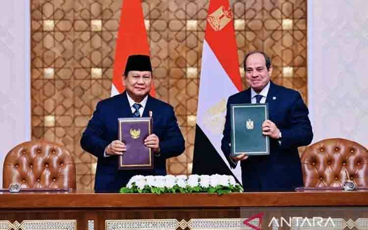 Prabowo dan Sisi Sepakat Kerja Sama RI-Mesir jadi Kemitraan Strategis